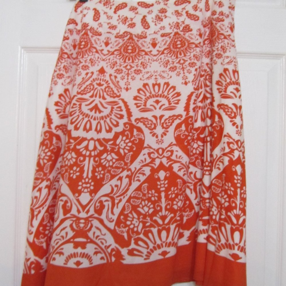 Talbots, Size 14, Blood Orange print.